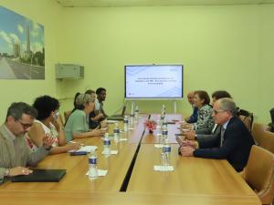 Encuentro de la VM Johana Odriozola con delegación de la Unión Europea.