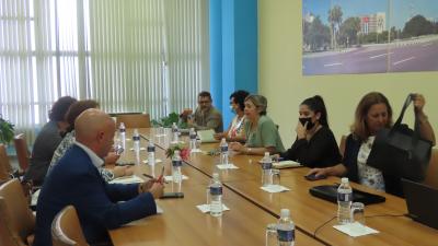Encuentro de la VM Johana Odriozola con delegación de la Unión Europea.