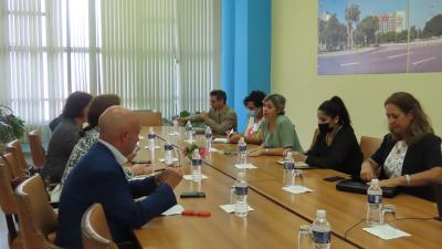 Encuentro de la VM Johana Odriozola con delegación de la Unión Europea.