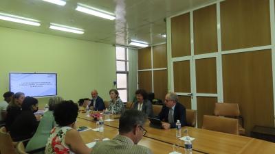 Encuentro de la VM Johana Odriozola con delegación de la Unión Europea.