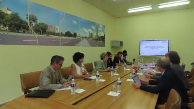 Encuentro de la VM Johana Odriozola con delegación de la Unión Europea.