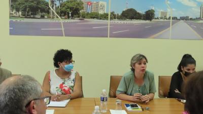 Encuentro de la VM Johana Odriozola con delegación de la Unión Europea.