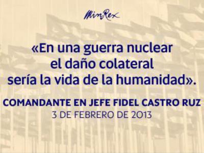 Llama presidente cubano a la eliminación de arsenales nucleares