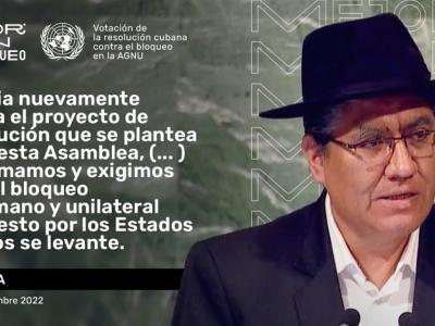 Respaldan informe cubano contra bloqueo estadounidense