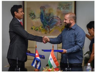 Cuba e India firman acuerdos de cooperación económica