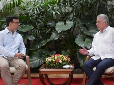 Díaz-Canel al Presidente del Instituto Nacional de Asociativismo y Economía Social de Argentina