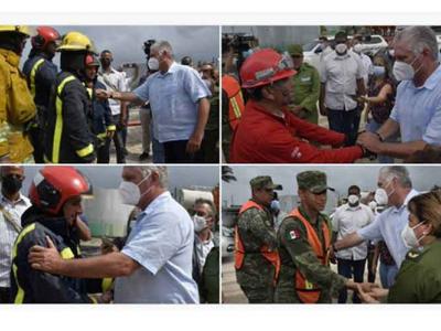 Cuba, incendio en Matanzas