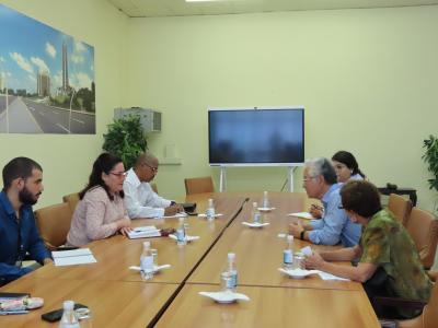 Intercambio sobre la Economía Cubana con presidente de la Fundación Perseo Abramo del Partido de los Trabajadores de Brasil