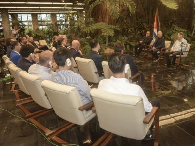 Reunión con empresarios italianos