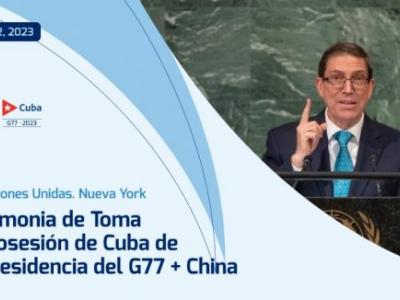 Cuba, presidente del G77 + China