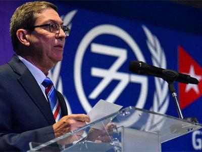 Canciller cubano y G77 + China