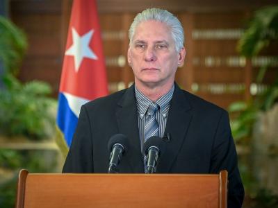 Presidente cubano Miguel Díaz-Canel enForo Mundial de la Alimentación