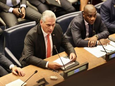 Intervención de Miguel Mario Díaz-Canel Bermúdez, en la Cumbre de Ambición Climática, en la Asamblea General de las Naciones Unidas, en Nueva York, el 20 de septiembre de 2023