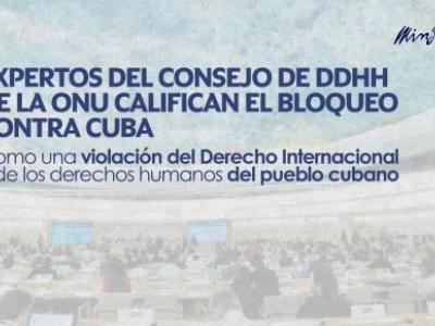 Expertos de la ONU califican el bloqueo como una violación de los derechos humanos