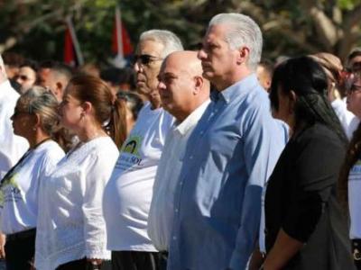 Miguel Díaz-Canel preside acto nacional por el aniversario 130 de la caída en combate de José Martí