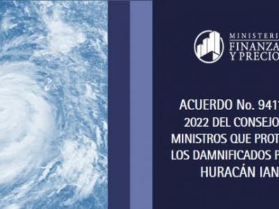 subsidio del 50% a damnificados del huracán Ian
