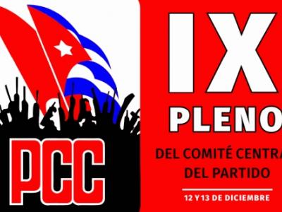 Convocan al IX Pleno del Comité Central del Partido del 12 al 13 de diciembre