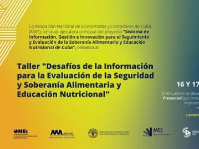 CUBA;ECONOMÍA;ANEC;ONEI;FAO