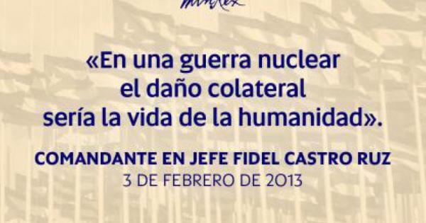 Llama presidente cubano a la eliminación de arsenales nucleares