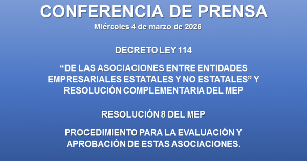 Conferencia de prensa negocios mixtos