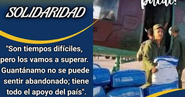 entrega de mercancías en los municipios afectados por Oscar