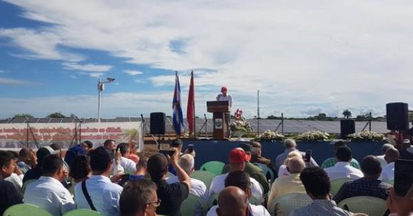 Cuba recibe tres parques fotovoltaicos donados por China para fortalecer su matriz energética