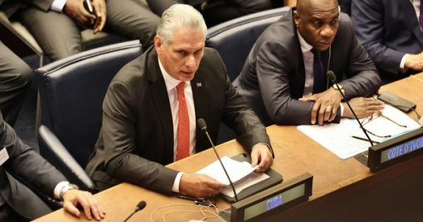 Intervención de Miguel Mario Díaz-Canel Bermúdez, en la Cumbre de Ambición Climática, en la Asamblea General de las Naciones Unidas, en Nueva York, el 20 de septiembre de 2023